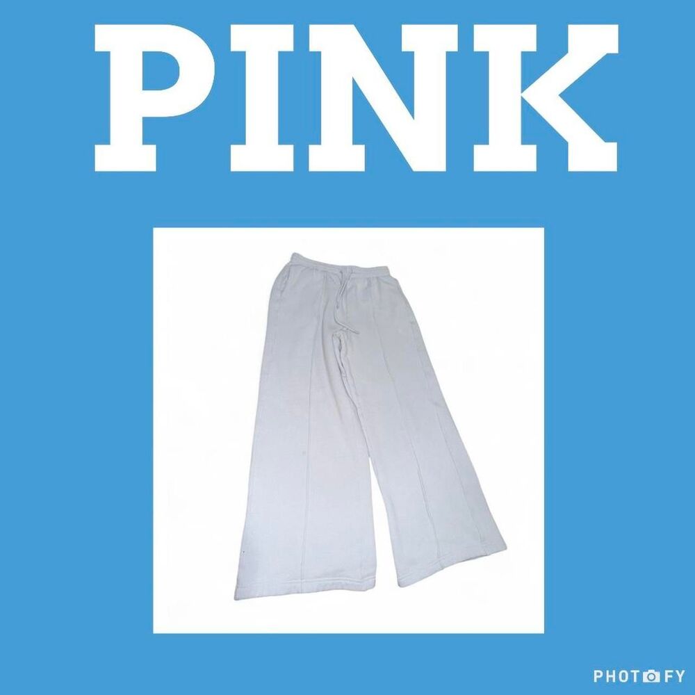Victoria-s-secret-pink Women's Grey and Blue Joggers-tracksuits
